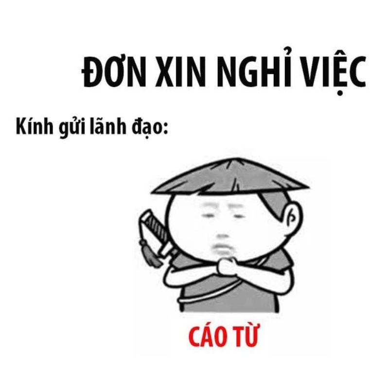 89+ Meme nghỉ việc hài hước cho dân công sở cực viral 5 Đơn xin nghỉ việc cáo từ lãnh đạo