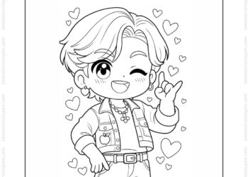 Tranh tô màu BTS Jungkook