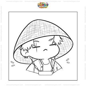 Tranh tô màu BTS Suga