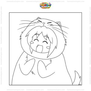 Tranh tô màu công chúa Ori cute