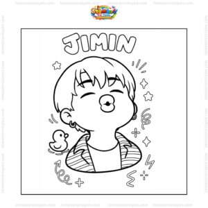 Tranh tô màu Jimin BTS