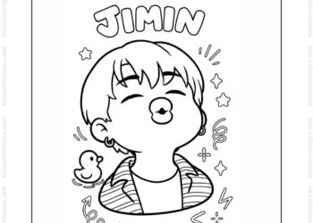 Tranh tô màu Jimin BTS