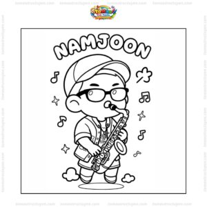 Tranh tô màu Namjoon BTS