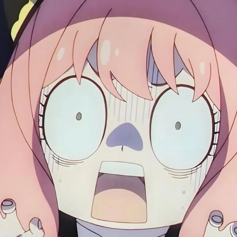 99+ Anya meme đáng yêu và hài hước khiến fan Spy x Family mê mẩn 4 Meme Anya hoảng sợ