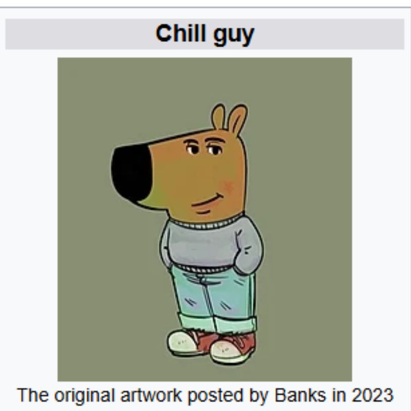 Chill guy là gì? Giải mã meme anh chàng thư giãn và lối sống chill 3 Meme Chill Guy được sáng tạo bởi họa sĩ Philip Banks vào năm 2023