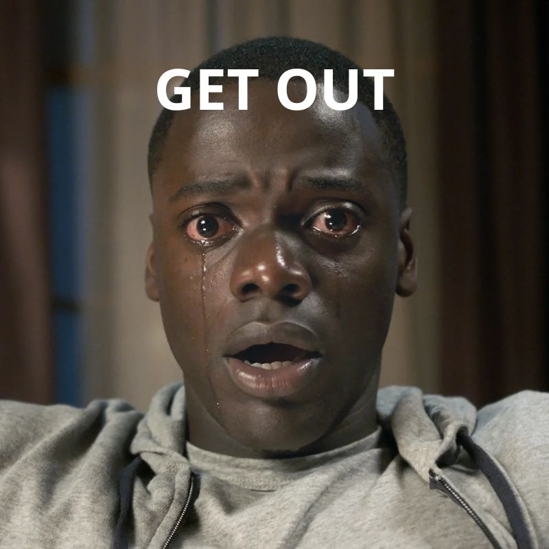 Get out meme là gì? BST meme get out hài hước, phổ biến khắp MXH 2 Get Out Daniel Kaluuya meme