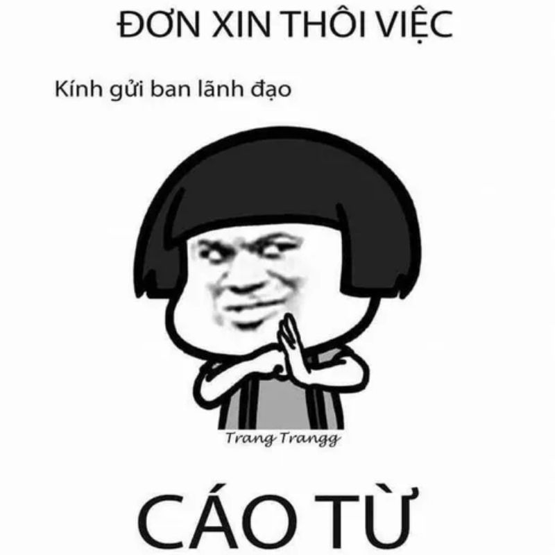 Sưu tầm 99+ meme cáo từ cực hài, cáo biệt theo kiểu giang hồ 4 Ảnh meme cáo từ xin nghỉ việc