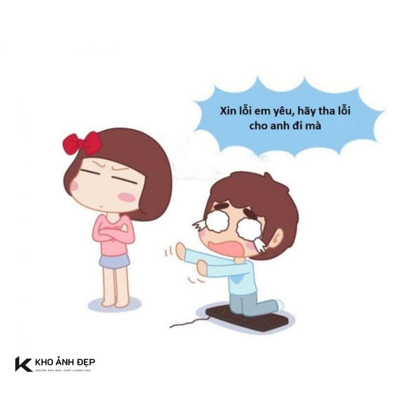 100+ meme lạy hài hước, cực bựa được dùng nhiều hiện nay 8 meme quỳ lạy xin lỗi người yêu