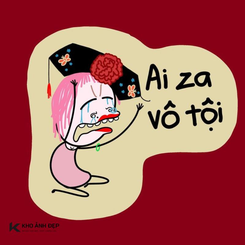 100+ meme lạy hài hước, cực bựa được dùng nhiều hiện nay 9 Ai za vô tội