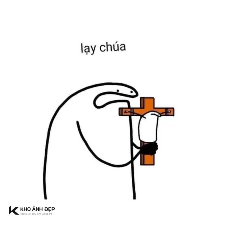 meme lạy chúa cầm thánh giá cực hài
