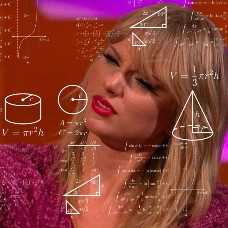 99+ meme math lady hài hước huyền thoại, suy luận cực viral 5 taylor swift suy nghĩ