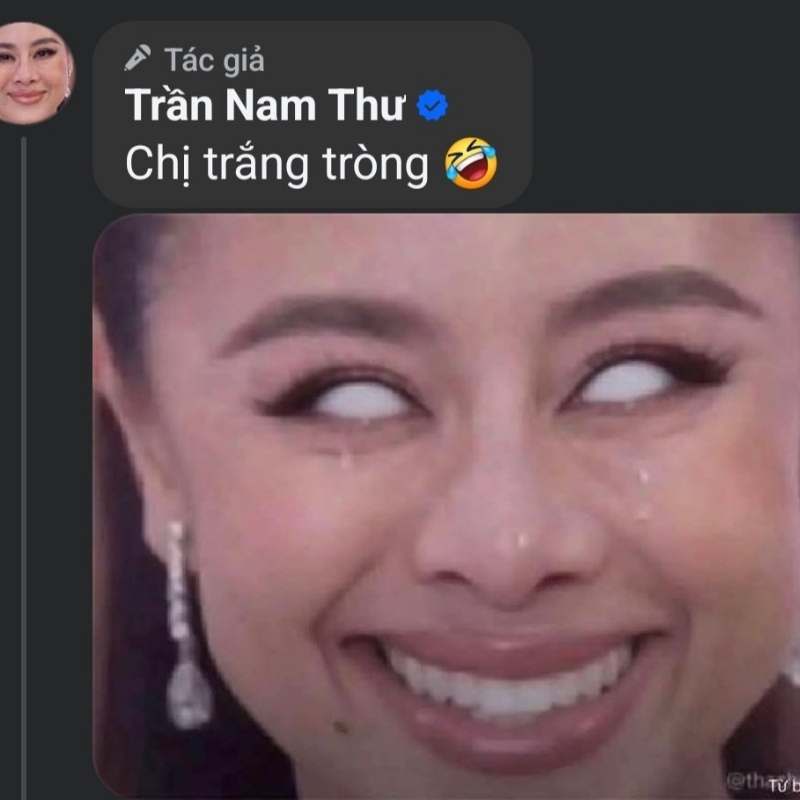 99+ ảnh meme Nam Thư với biểu cảm hài hước, cười ra nước mắt 6 Phản ứng của Nam Thư với meme