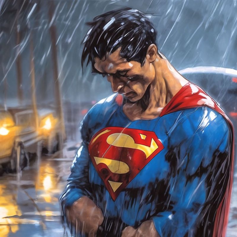 Superman meme: 99+ ảnh chế "siêu anh hùng" cũng phải chào thua 18 superman đứng dưới trời mưa