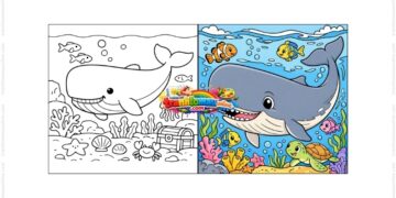 tô màu cá nhà táng