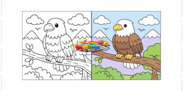 tô màu chim đại bàng