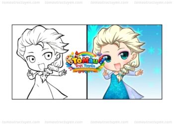 tô màu công chúa elsa