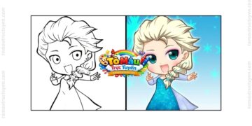 tô màu công chúa elsa