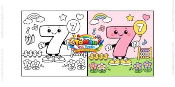 tô màu số 7