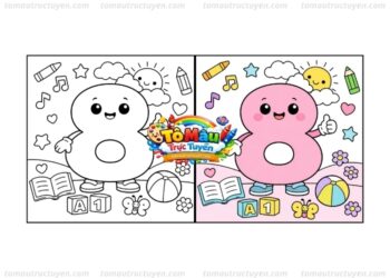 tô màu số 8