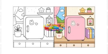 tô màu tủ lạnh