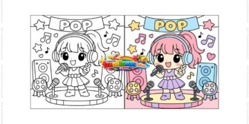 tranh tô màu ca sĩ