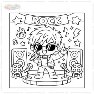 Tranh tô màu ca sĩ nam ngầu