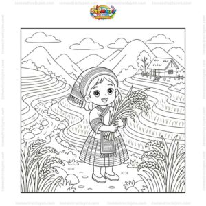 Tranh tô ruộng bậc thang Tây Bắc