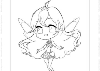 Tranh tô màu công chúa Winx Bloom