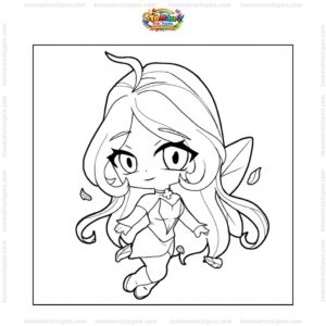 Tranh tô màu công chúa Winx Flora