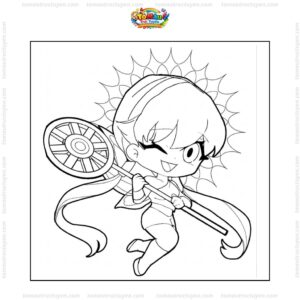 Tranh tô màu công chúa Winx Stella