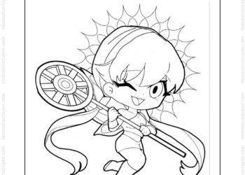 Tranh tô màu công chúa Winx Stella