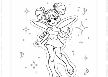 Tranh tô màu Winx Musa phép thuật