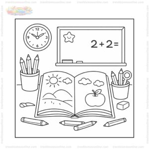 Tranh tô màu quyển sách trong lớp Tranh tô màu quyển sách trong lớp