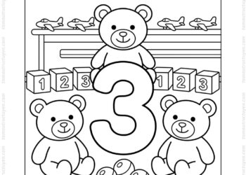 Tranh tô màu số 3 cho bé