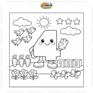 Tranh tô màu số 4 đẹp