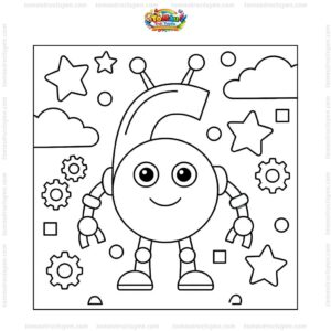 Tranh tô màu số 6 biến hình