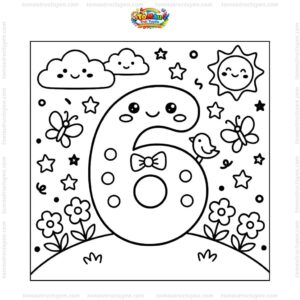 Tranh tô màu số 6 vui nhộn