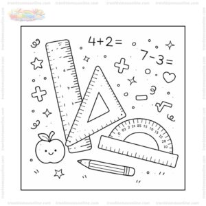 Tranh tô màu thước kẻ cho bé Tranh tô màu thước kẻ cho bé