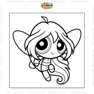 Tranh tô màu Winx Bloom đơn giản