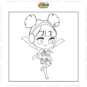 Tranh tô màu Winx Musa cute