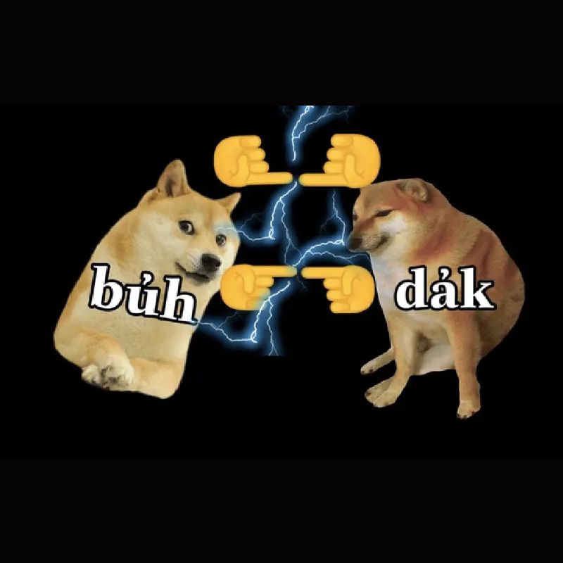 Meme chú chó Cheems với dòng chữ "dảk bủh" đã khiến cụm từ này trở nên viral, gần gũi hơn