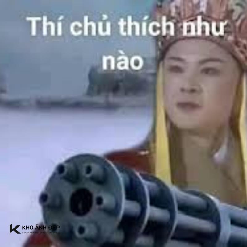 100+ Ảnh Đường Tăng meme cực kỳ "tấu hài" và “lầy lội” 17 Đường Tăng meme cầm súng