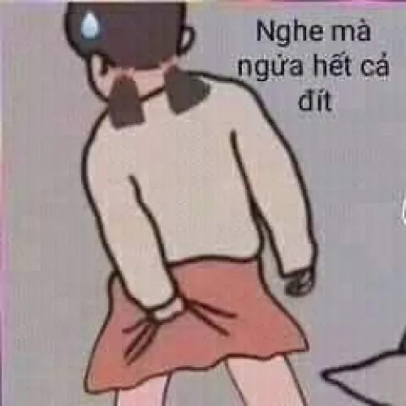 gãi mông meme hài hước