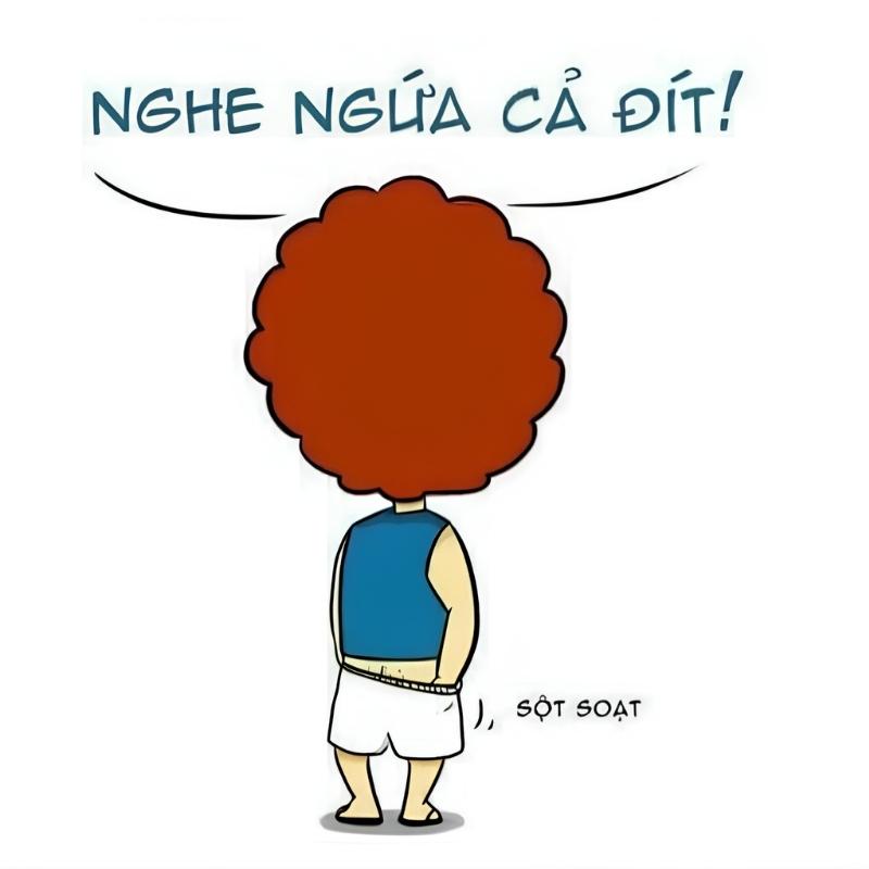 meme hoạt hình gãi đít