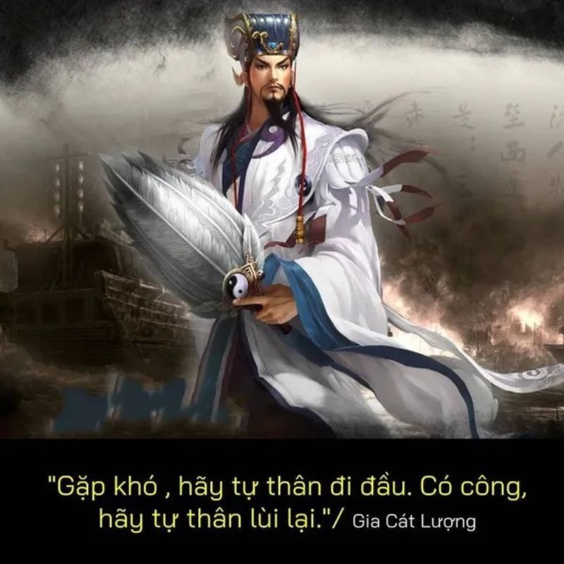 Ảnh chế triết lý của Gia Cát Lượng