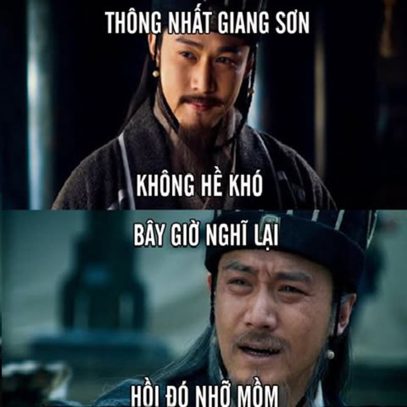 Ảnh hài Gia Cát Lượng rén nhớ lại việc thống nhất giang sơn
