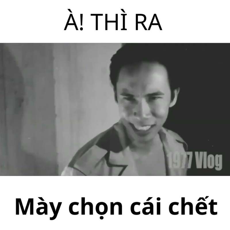 meme à thì ra m chọn cái chết