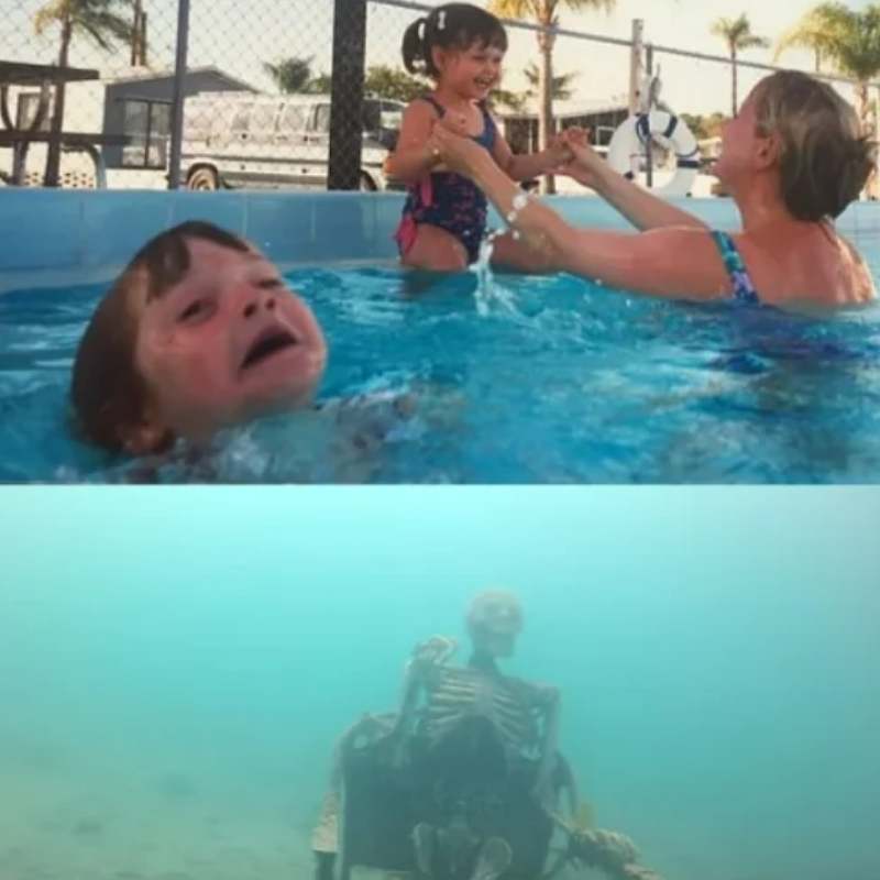 Ảnh meme chết đuối
