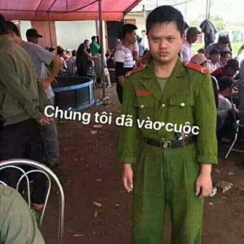 ảnh chế công an đang vào cuộc