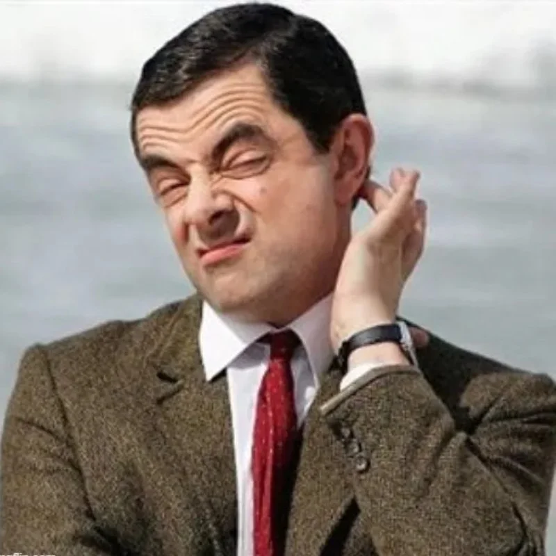 Meme Mr Bean gãi đầu khó hiểu hỏi chấm
